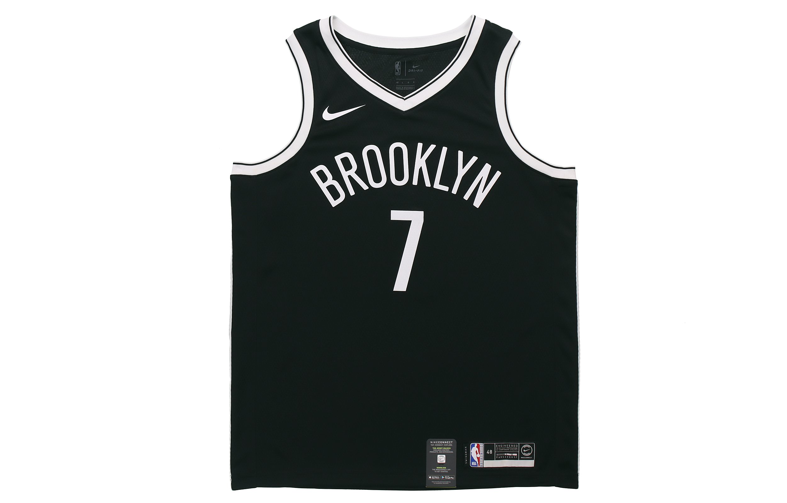 Nike NBA team limited jersey SW fan version Nets Durant No. 7 basketball vest men's black