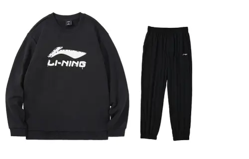 Li Ning Casual Sportswear Men's Crew Neck Moderate