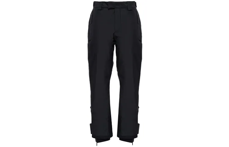 PRADA Ski Pants Men's Black Straight Fit