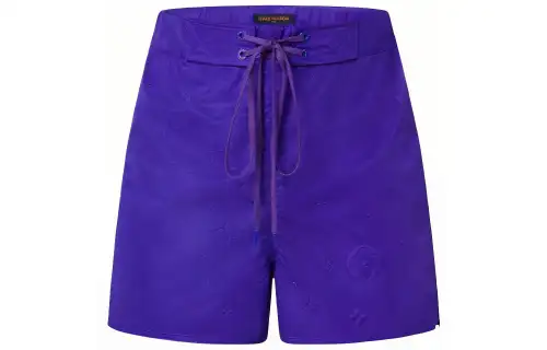 LOUIS VUITTON New Quarterly Products Of LV Casual Shorts Men's Dark Purple Moderate