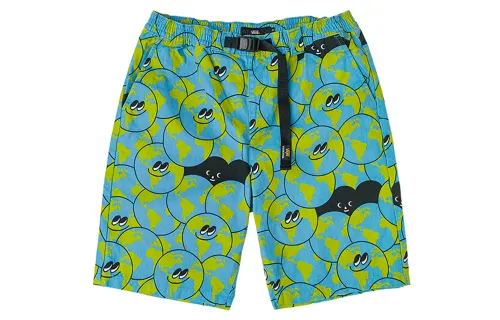 Vans X TYAKASHA Casual Shorts Men's Ocean Green Moderate