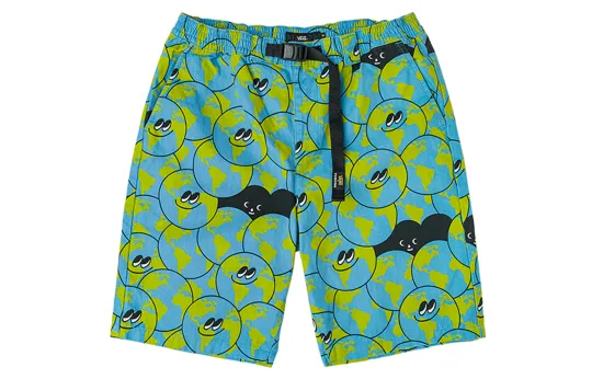 Vans X TYAKASHA Casual Shorts Men's Ocean Green Moderate