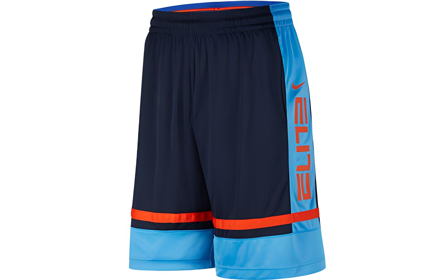 Nike Basketball Shorts Men’s Obsidian Color/Coastal Blue/Team Orange