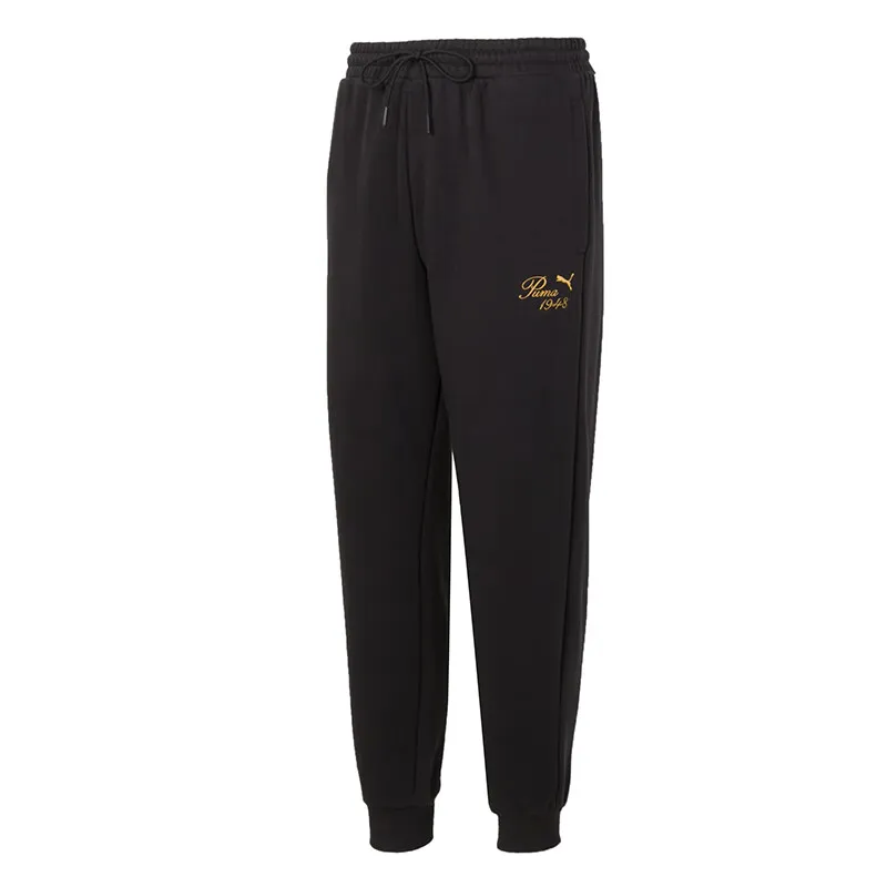 PUMA Casual Pants Unisex Black Moderate Cuffed Pants