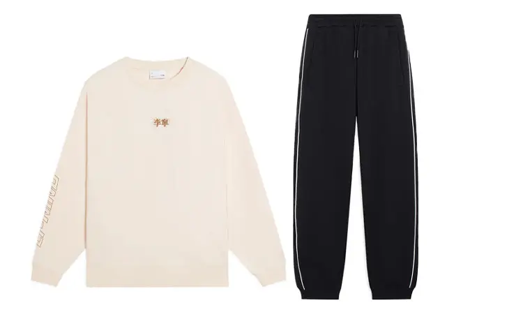 Li Ning Casual Sportswear Men's Crew Neck Moderate