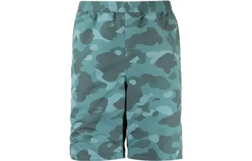 A BATHING APE Casual Shorts Men's Green Moderate