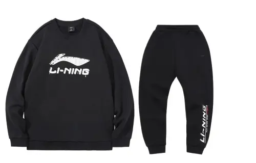 Li Ning Casual Sportswear Men's Crew Neck Moderate