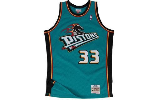 Mitchell Ness ‘NBA Detroit Pistons 98 Grant Hill’ Authentic Road Jersey Vest Top