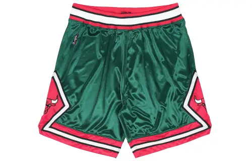Mitchell & Ness Chicago Bulls Jordan AU player version 2008-09 season retro mid-waist loose comfortable casual sports basketball pants men's green