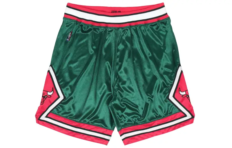 Mitchell & Ness Chicago Bulls Jordan AU player version 2008-09 season retro mid-waist loose comfortable casual sports basketball pants men's green