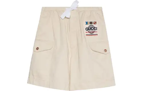 GUCCI Casual Shorts Men's Ecru Moderate