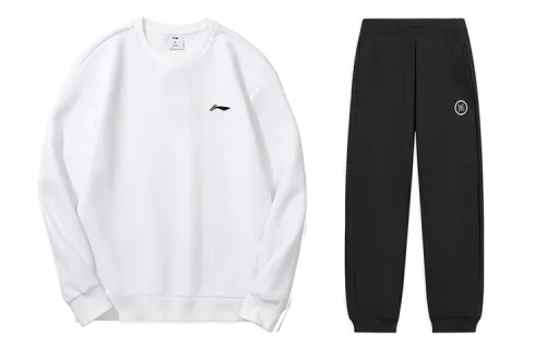 Li Ning Casual Sportswear Men's Crew Neck Moderate