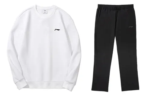 Li Ning Sports Life Collection Casual Sportswear Men's Crew Neck Moderate