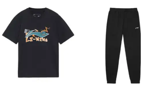 Li Ning Casual Sportswear Men's Crew Neck Moderate
