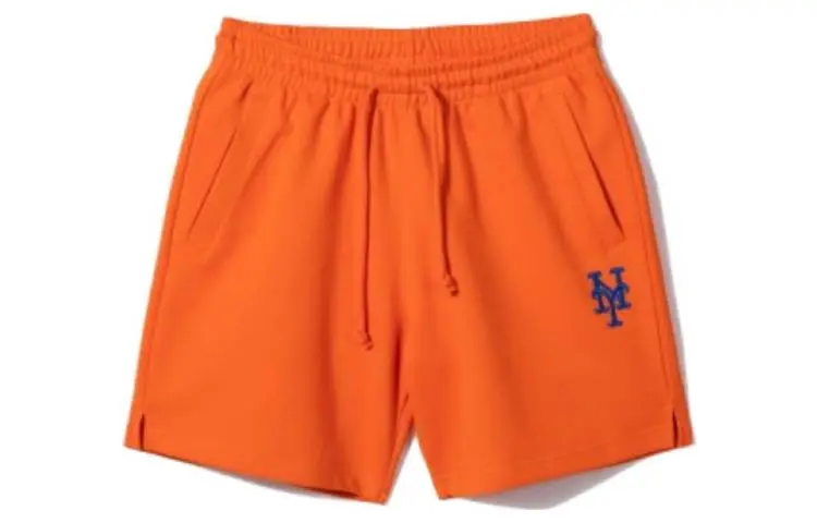New Era Casual Shorts Men's Orange Red Moderate