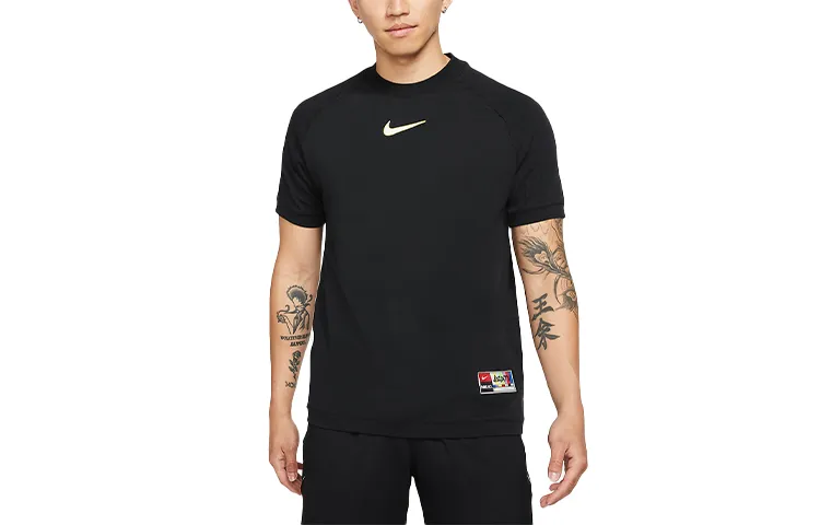 Nike Soccer Jerseys Men's Black Moderate Straight Fit