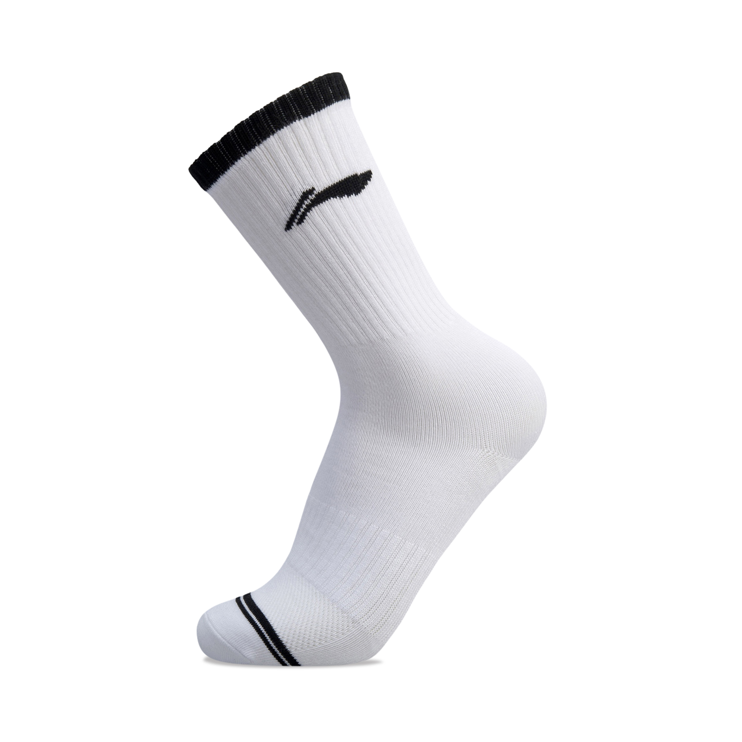 Li Ning Running Socks Unisex 6 Pack White