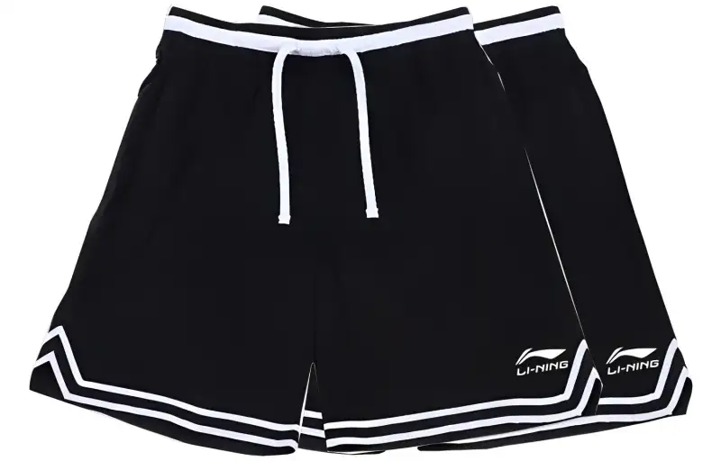 Li Ning Casual Shorts Men's 2 Pack Black Moderate