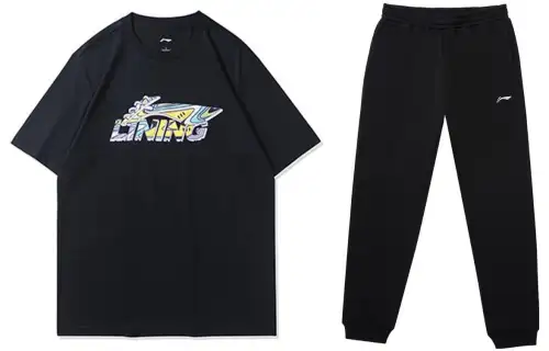 Li Ning Casual Sportswear Men's Crew Neck Moderate