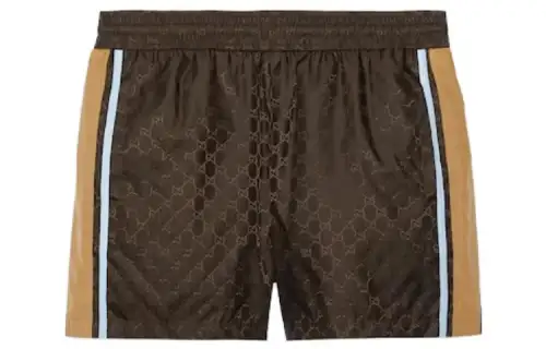GUCCI Beach Shorts Men's Dark Brown