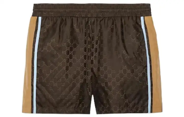 GUCCI Beach Shorts Men's Dark Brown