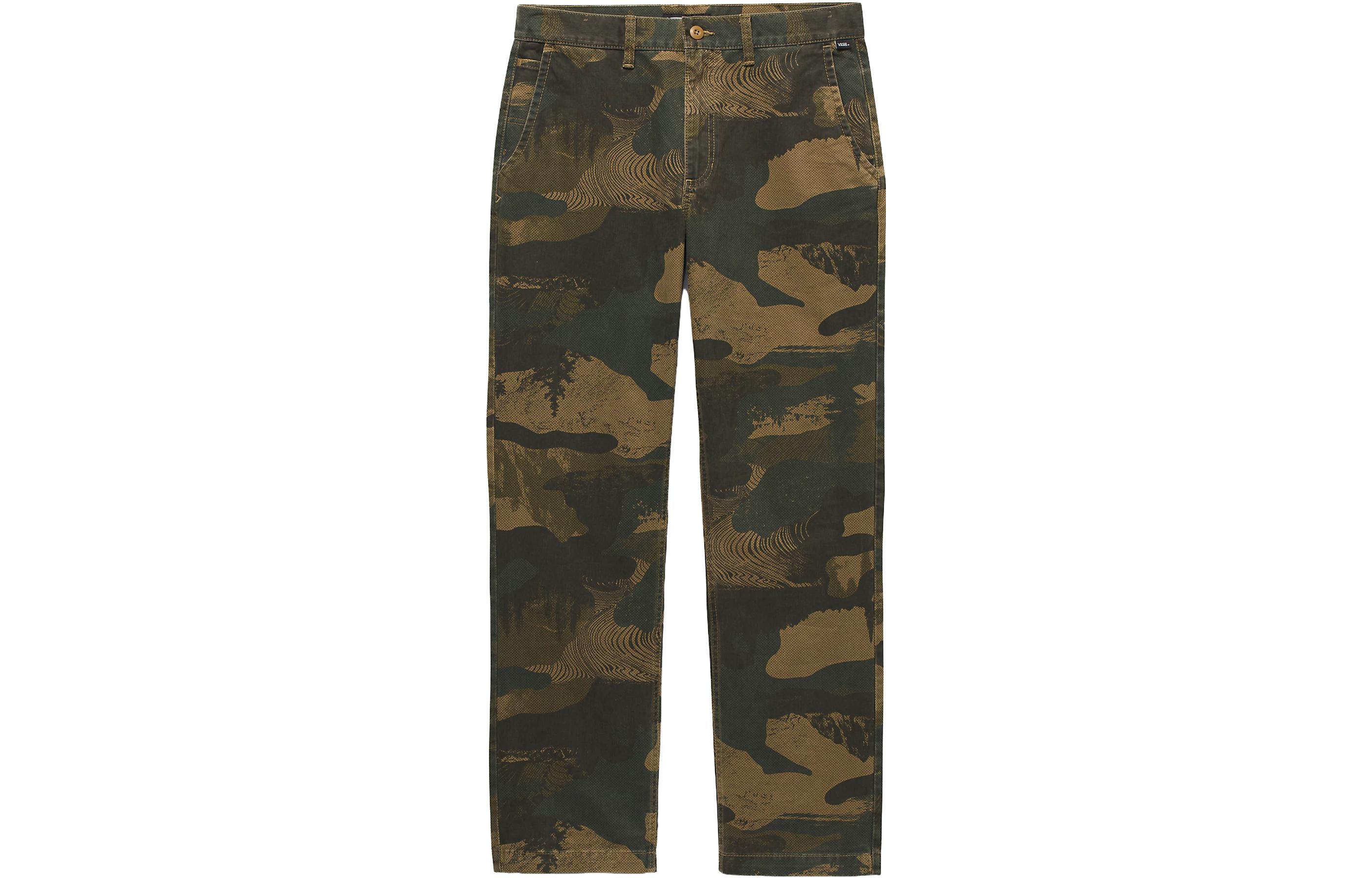 Vans Authentic Chino Relaxed Printed Pants Casual Pants Men's Green