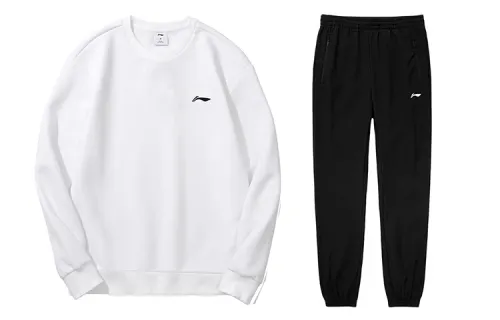 Li Ning Sports Life Collection Casual Sportswear Men's Crew Neck Moderate