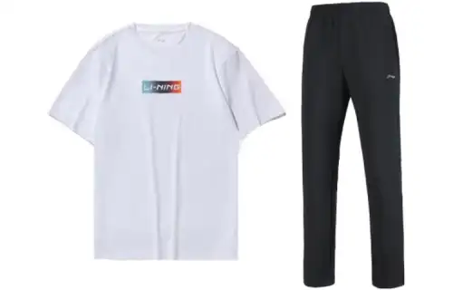 Li Ning Casual Sportswear Unisex Crew Neck Moderate