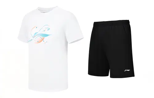 Li Ning Casual Sportswear Men's Crew Neck Moderate