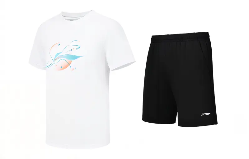 Li Ning Casual Sportswear Men's Crew Neck Moderate