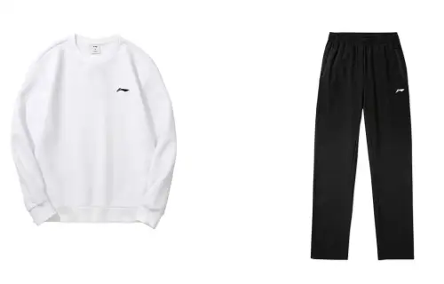 Li Ning Badminton Collection Casual Sportswear Unisex Crew Neck Moderate