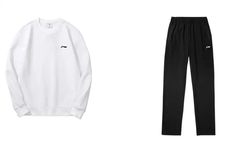 Li Ning Badminton Collection Casual Sportswear Unisex Crew Neck Moderate