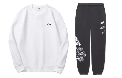 Li Ning Casual Sportswear Men's Crew Neck Moderate