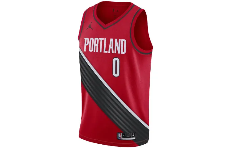 Jordan Basketball Jerseys Men's Red Moderate Straight Fit