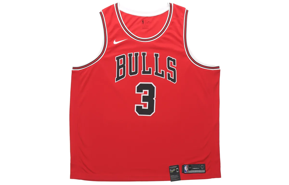 Nike NBA Basketball Jerseys Men's Red Moderate Straight Fit