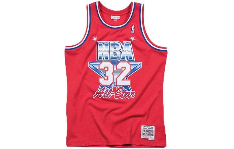 Mitchell Ness Basketball Jersey Unisex Red