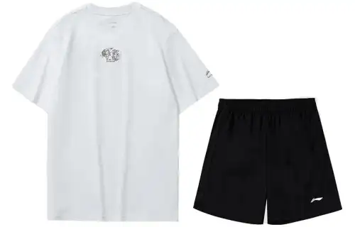 Li Ning Sports Life Collection Casual Sportswear Men's Crew Neck Moderate