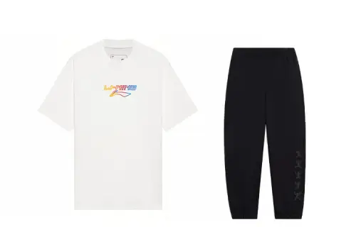 Li Ning Casual Sportswear Men's Crew Neck Moderate