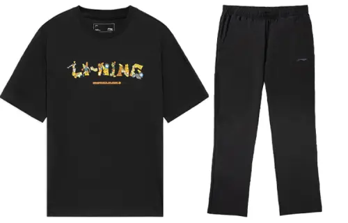 Li Ning Casual Sportswear Men's Crew Neck Moderate
