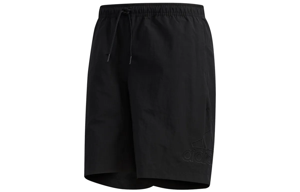 Adidas Sports Shorts Men's Black Moderate Straight Fit Pants