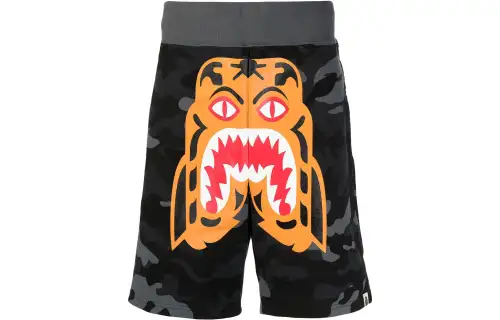A BATHING APE Casual Shorts Men's Black Moderate