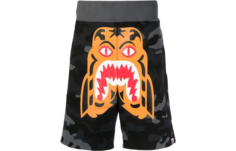 A BATHING APE Casual Shorts Men's Black Moderate