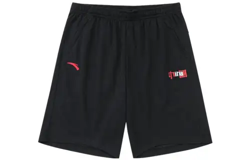 Anta Comprehensive Training Collection Sports Lifestyle Collection Shorts Men's Black