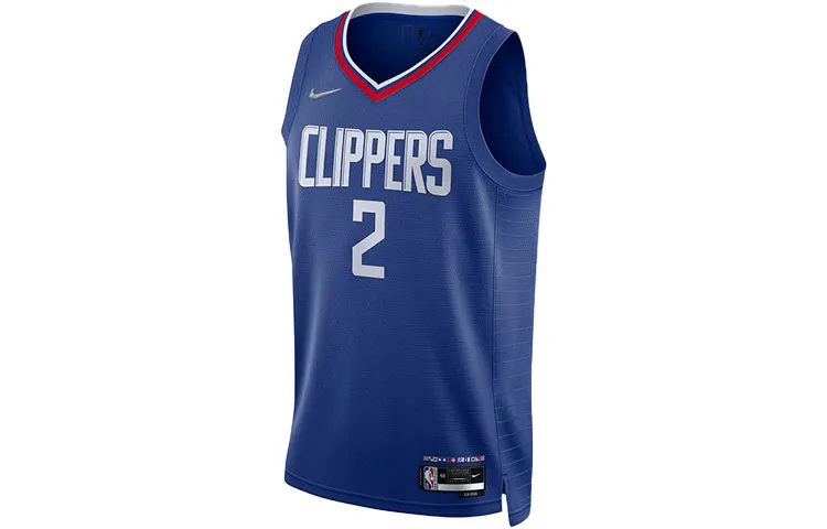 Nike Basketball Jersey NBA SW Fan Edition, Los Angeles Clippers, Leonard Size 2 Men's Blue