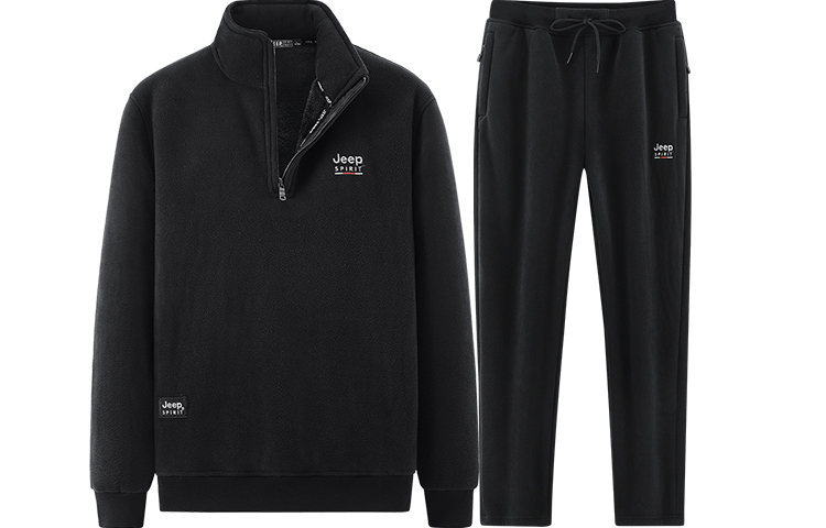 JEEP SPIRIT Casual Sportswear Men’s Stand Collar Moderate