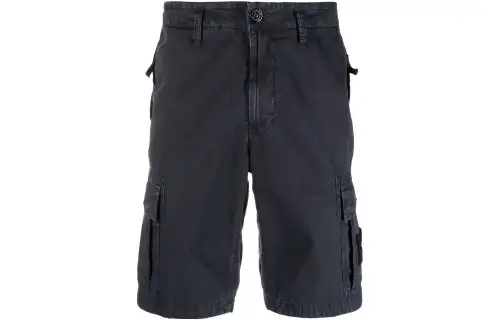 STONE ISLAND Casual Shorts Men's Black Moderate