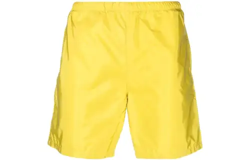 Prada logo-plaque swim shorts
