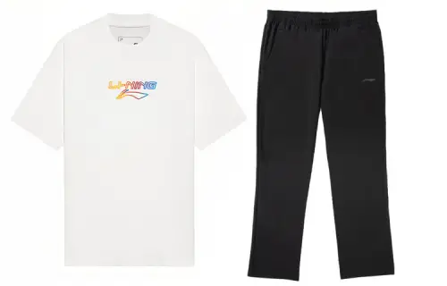 Li Ning Casual Sportswear Men's Crew Neck Moderate