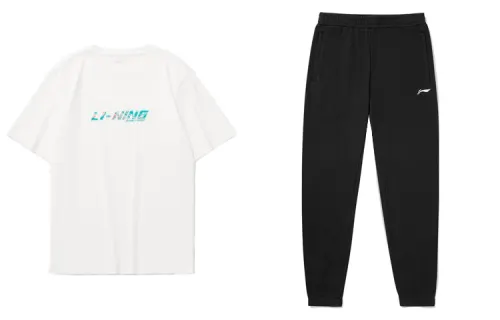 Li Ning Casual Sportswear Men's Crew Neck Moderate