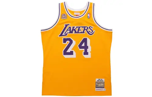Mitchell & Ness Lakers NBA AU Player Edition 2007-08 Season Kobe No. 24 Retro Comfortable Sports Basketball Vest Men's Yellow